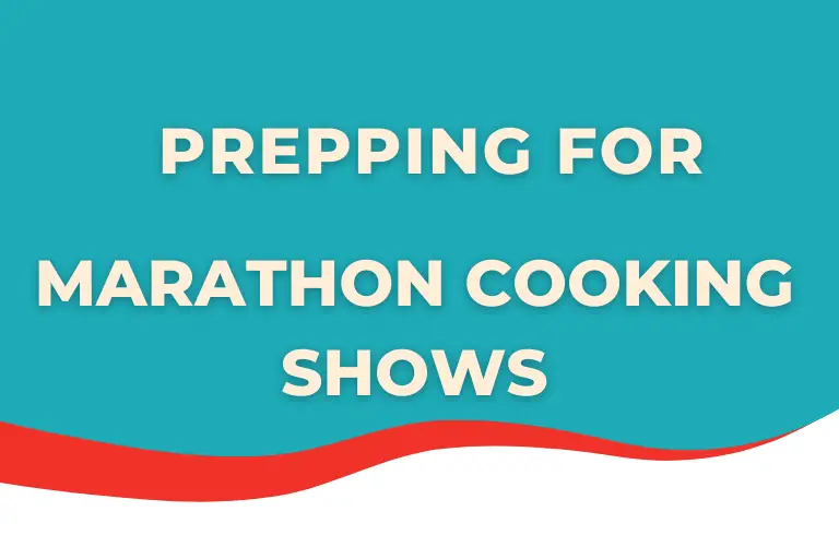 Prepping For Marathon Cooking Reality Show